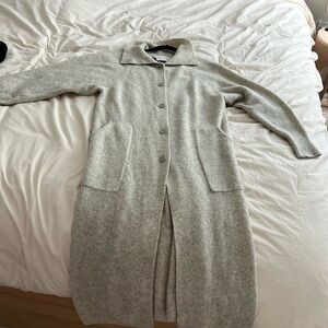 the Grouo by Babaton (Aritzia) - Long/trench yak merino wool sweater